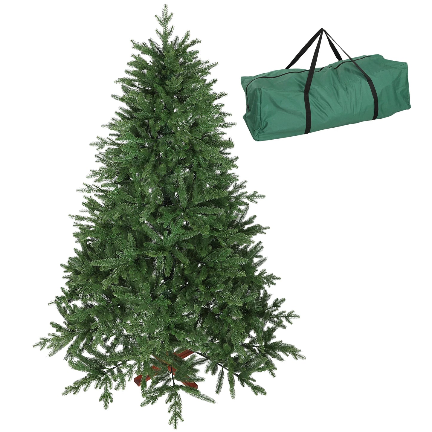Künstlicher Weihnachtsbaum 🎄 in edlem Nordmanntannen-Look – sattes Grün & stabiler Standfuß für echte Festtagsstimmung!