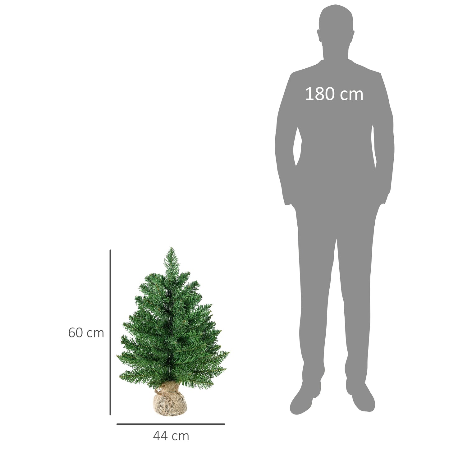 Weihnachtsbaum 60 cm 🎄 Perfekte Tischdeko für Zuhause oder Büro – kompakter Baum für festliche Stimmung überall!