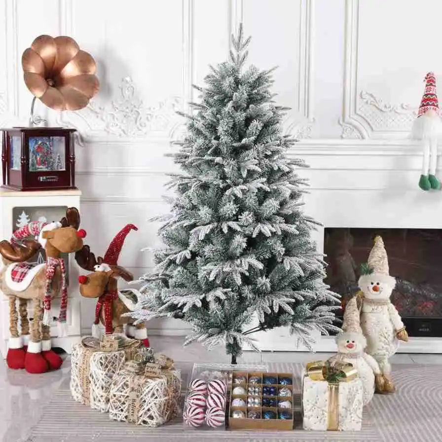 Traumhafter Weihnachtsbaum 🎄 In 3 Größen mit realistischer Schnee-Optik – bringt winterlichen Zauber in dein Zuhause!