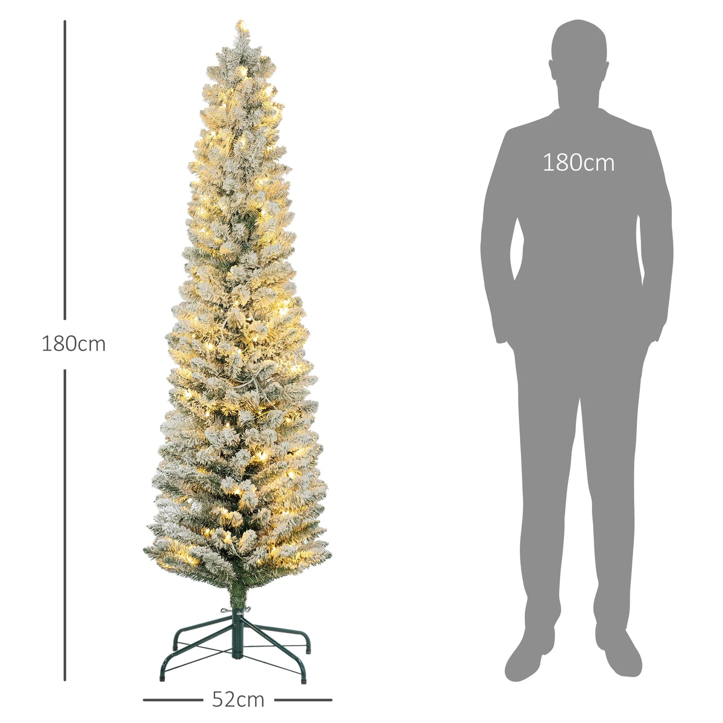 Weihnachtsbaum 180 cm 🎄 Mit 150 LED-Lichtern – strahlender Baum für festliche Stimmung und funkelnde Deko!