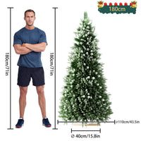 Künstlicher Deko-Baum mit Schnee & Kiefernzapfen – edler Weihnachtsbaum für festliche Stimmung 15/180/210cm