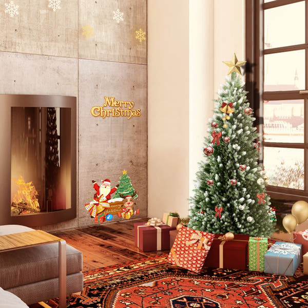 Künstlicher Deko-Baum mit Schnee & Kiefernzapfen – edler Weihnachtsbaum für festliche Stimmung 15/180/210cm