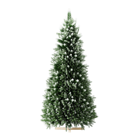 Künstlicher Deko-Baum mit Schnee & Kiefernzapfen – edler Weihnachtsbaum für festliche Stimmung 15/180/210cm