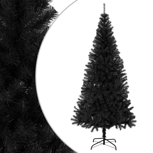 Schwarzer Premium-Tannenbaum – Stylisches Weihnachts-Highlight für moderne Wohnzimmer & luxuriöse Festtage 🎁🌲 180cm