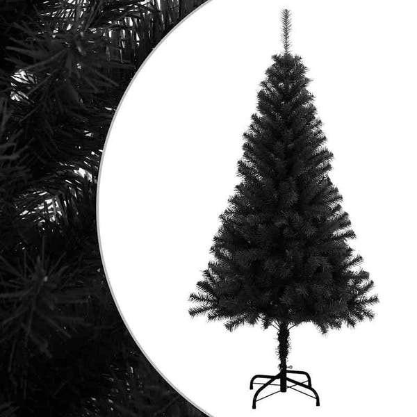 Schwarzer Premium-Tannenbaum – Stylisches Weihnachts-Highlight für moderne Wohnzimmer & luxuriöse Festtage 🎁🌲 150cm
