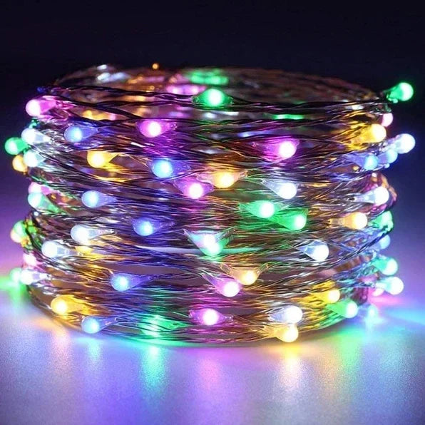 Magische LED Lichterkette in vielen Farben ✨ Perfekt für Weihnachtsbaum, Deko & Garten – 1M bis 30M Länge!