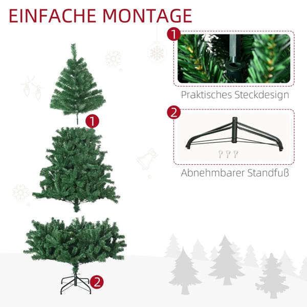 Weihnachtsbaum 180cm grün wie Nordmanntanne