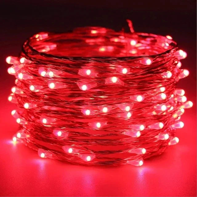 Magische LED Lichterkette in vielen Farben ✨ Perfekt für Weihnachtsbaum, Deko & Garten – 1M bis 30M Länge!