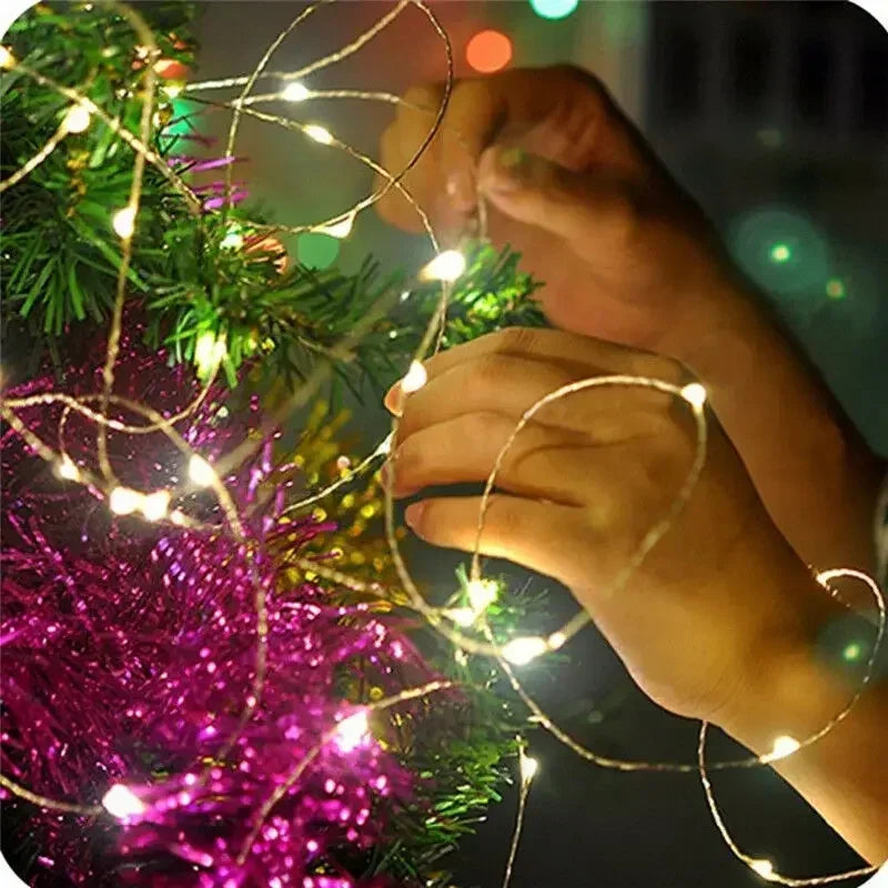 Magische LED Lichterkette in vielen Farben ✨ Perfekt für Weihnachtsbaum, Deko & Garten – 1M bis 30M Länge!