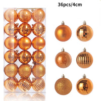 Set aus 24/36 Weihnachtsbaumkugeln 🎄 Vielfältige Farben & Designs – perfekte Dekoration für festliche Stimmung am Baum!