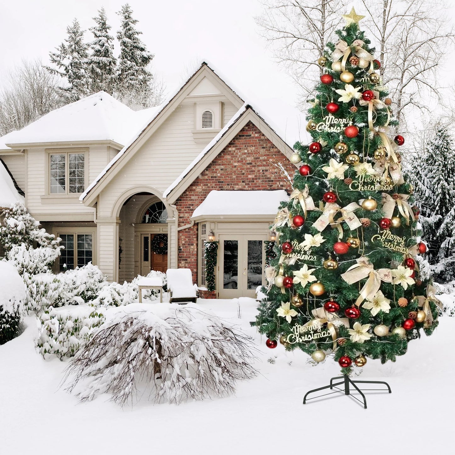 Weihnachtsbaum 150 cm 🎄 Nordmanntannen-Look wie echt – realistisches Design mit stabilem, sicherem Standfuß!