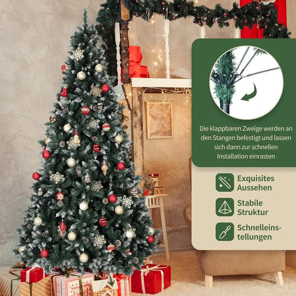Weihnachtsbaum in 5 Größen 🎄 Wähle 150–270 cm – perfekte Dekoration für jedes Zuhause in realistischer Optik!