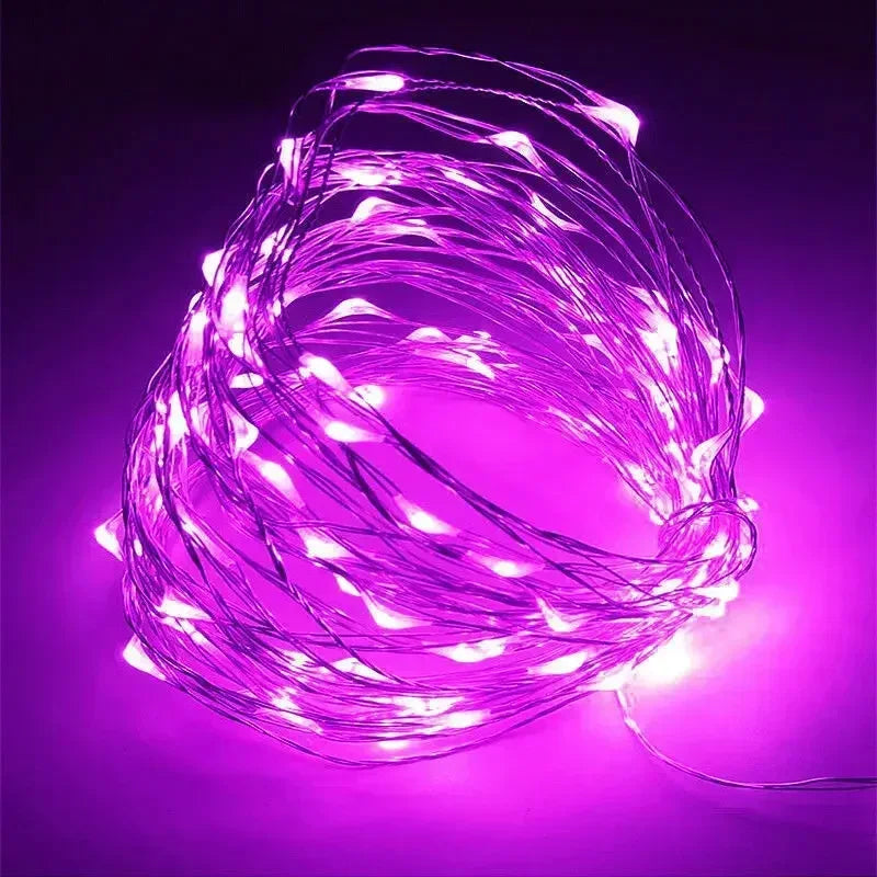Magische LED Lichterkette in vielen Farben ✨ Perfekt für Weihnachtsbaum, Deko & Garten – 1M bis 30M Länge!