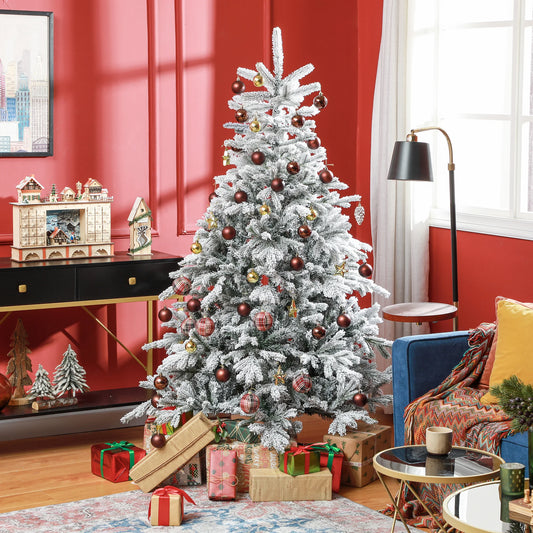 Weihnachtsbaum 180 cm 🎄 Mit 1321 Zweigen & Schnee-Style – üppiger, realistischer Baum für festliche Winterstimmung!
