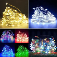 Magische LED Lichterkette in vielen Farben ✨ Perfekt für Weihnachtsbaum, Deko & Garten – 1M bis 30M Länge!