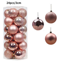 Set aus 24/36 Weihnachtsbaumkugeln 🎄 Vielfältige Farben & Designs – perfekte Dekoration für festliche Stimmung am Baum!