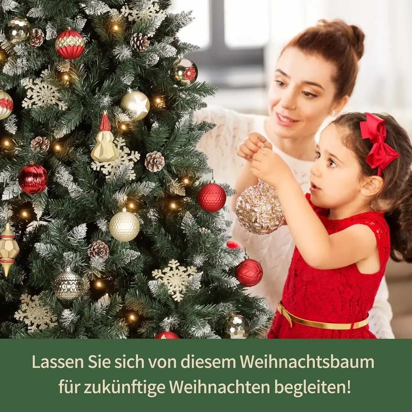 Weihnachtsbaum in 5 Größen 🎄 Wähle 150–270 cm – perfekte Dekoration für jedes Zuhause in realistischer Optik!