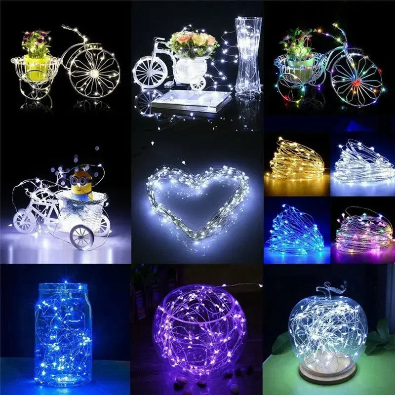 Magische LED Lichterkette in vielen Farben ✨ Perfekt für Weihnachtsbaum, Deko & Garten – 1M bis 30M Länge!