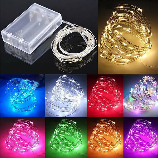 Magische LED Lichterkette in vielen Farben ✨ Perfekt für Weihnachtsbaum, Deko & Garten – 1M bis 30M Länge!