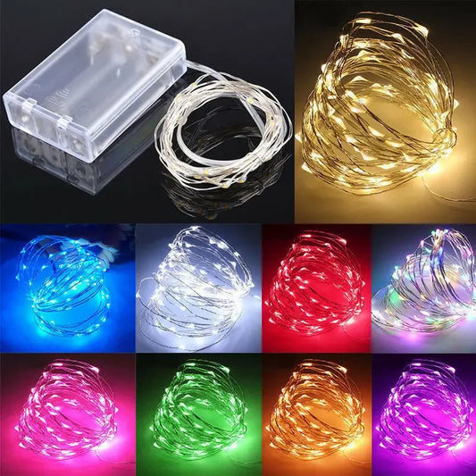 Magische LED Lichterkette in vielen Farben ✨ Perfekt für Weihnachtsbaum, Deko & Garten – 1M bis 30M Länge!