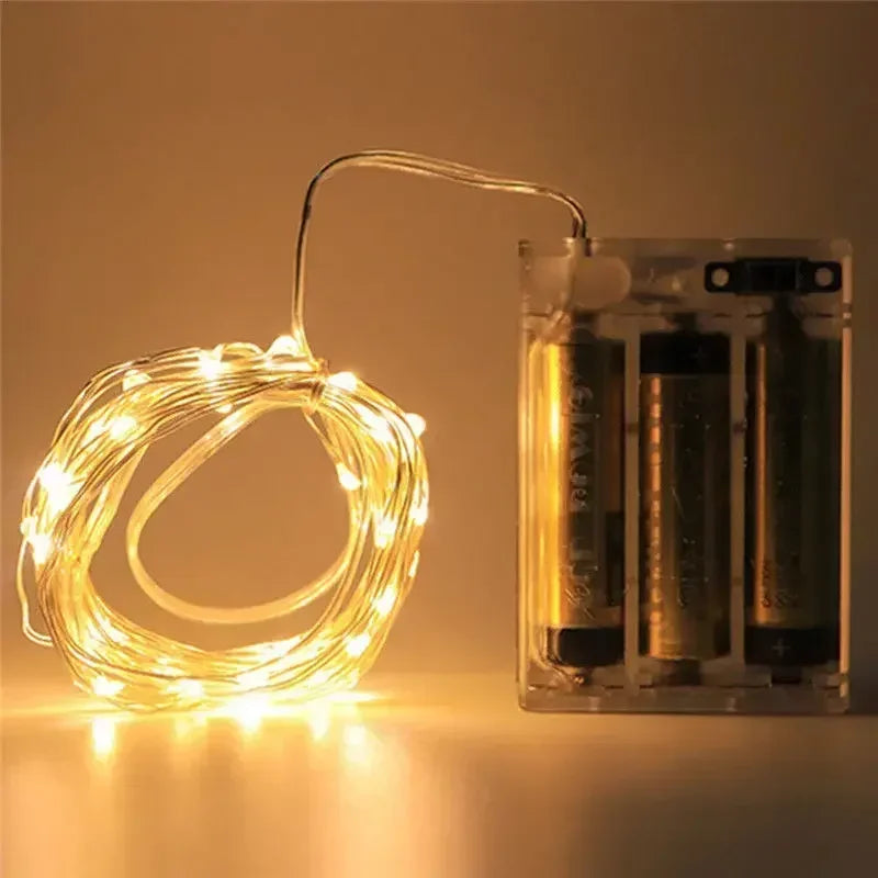 Magische LED Lichterkette in vielen Farben ✨ Perfekt für Weihnachtsbaum, Deko & Garten – 1M bis 30M Länge!