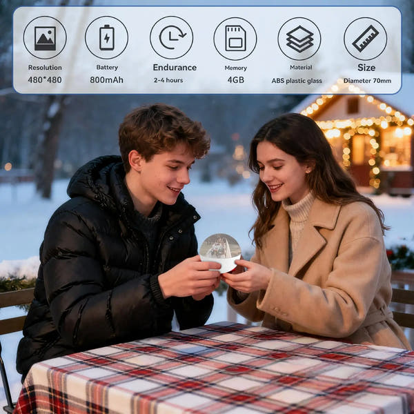 Magische Video-Kugel für den Tannenbaum✨ – PERFEKTES GESCHENK! Spielt deine Lieblingsvideos ab! Mit Ton✨