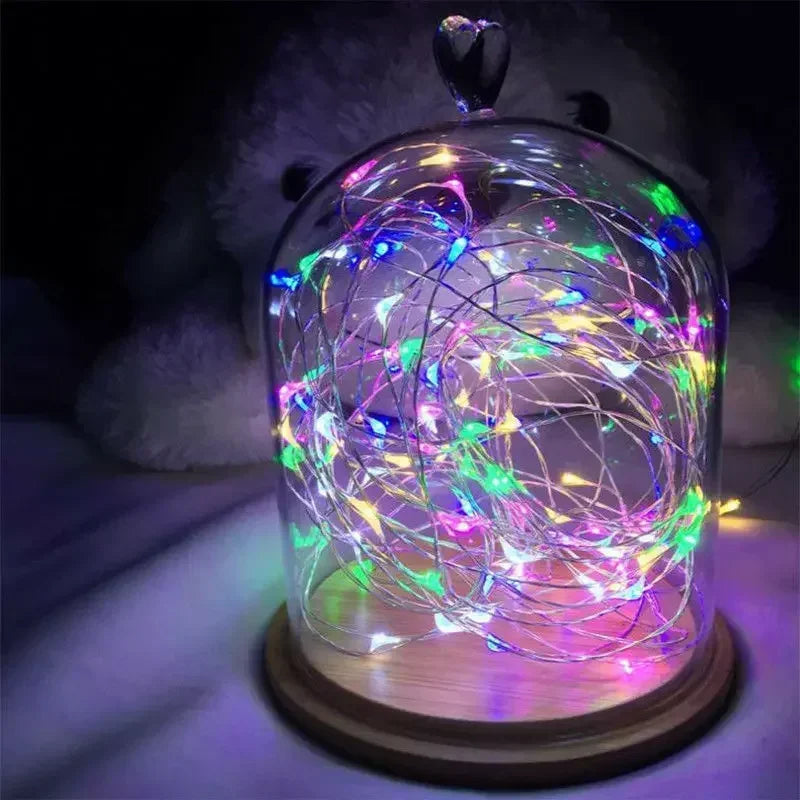 Magische LED Lichterkette in vielen Farben ✨ Perfekt für Weihnachtsbaum, Deko & Garten – 1M bis 30M Länge!