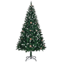 Weihnachtsbaum 150 cm 🎄 Realistischer Look mit 420 PVC-Zweigen & Schnee-Style – perfekte festliche Deko für Zuhause!