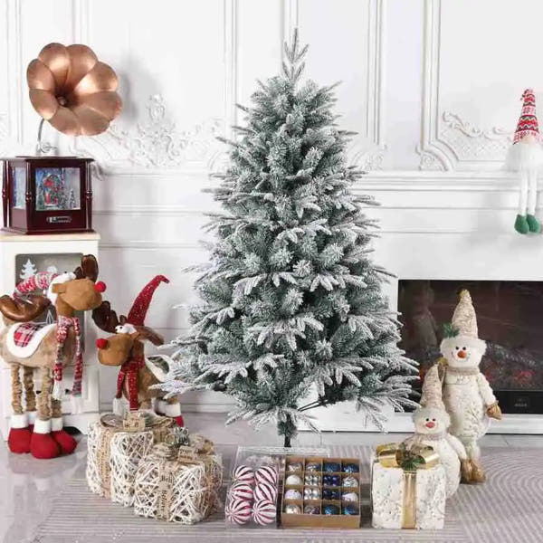 Traumhafter Weihnachtsbaum 🎄 In 3 Größen mit realistischer Schnee-Optik – bringt winterlichen Zauber in dein Zuhause!