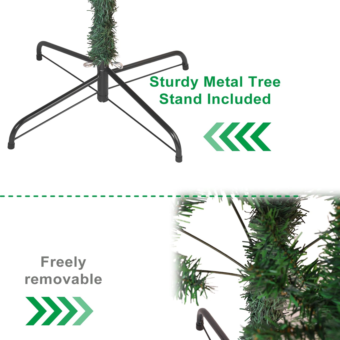 Weihnachtsbaum 150 cm 🎄 Nordmanntannen-Look wie echt – realistisches Design mit stabilem, sicherem Standfuß!