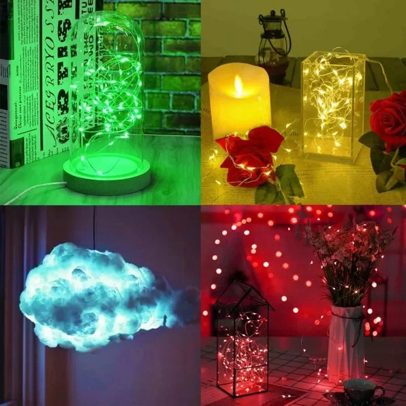 Magische LED Lichterkette in vielen Farben ✨ Perfekt für Weihnachtsbaum, Deko & Garten – 1M bis 30M Länge!