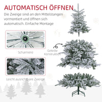 Weihnachtsbaum 180 cm 🎄 Mit 1321 Zweigen & Schnee-Style – üppiger, realistischer Baum für festliche Winterstimmung!