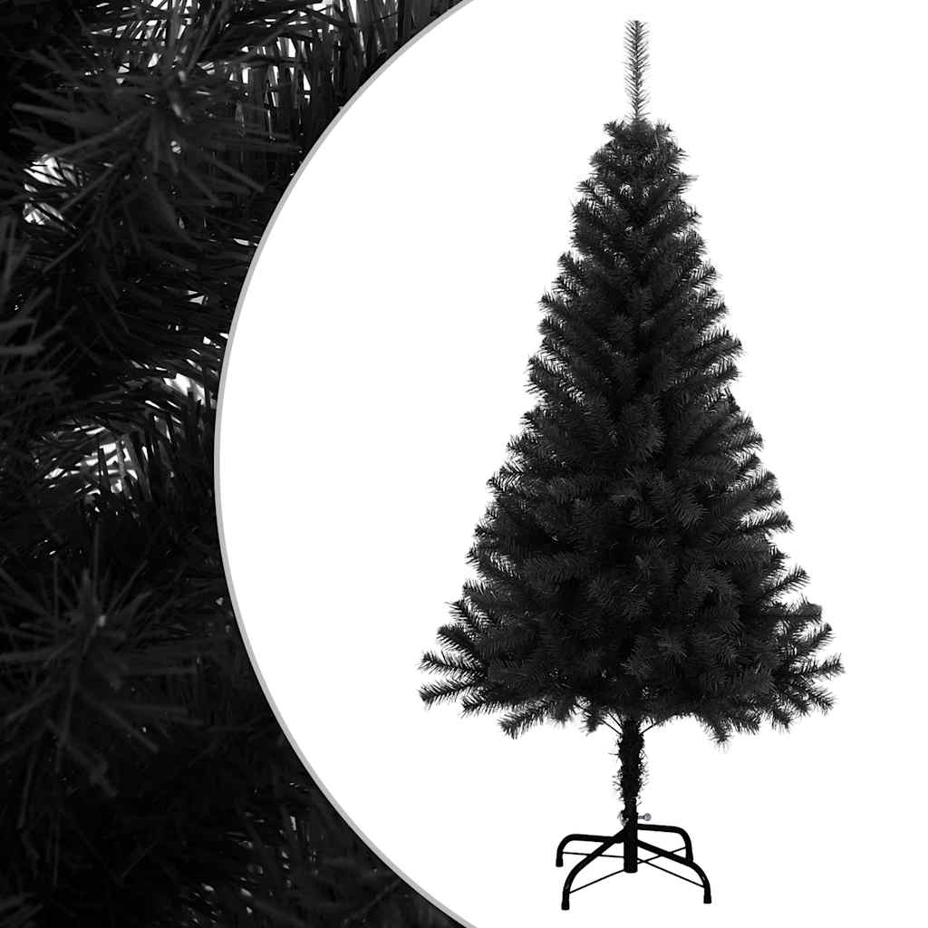 Schwarzer Premium-Tannenbaum – Stylisches Weihnachts-Highlight für moderne Wohnzimmer & luxuriöse Festtage 🎁🌲 120cm