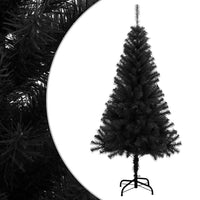 Schwarzer Premium-Tannenbaum – Stylisches Weihnachts-Highlight für moderne Wohnzimmer & luxuriöse Festtage 🎁🌲 120cm