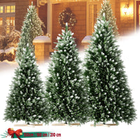 Künstlicher Deko-Baum mit Schnee & Kiefernzapfen – edler Weihnachtsbaum für festliche Stimmung 15/180/210cm