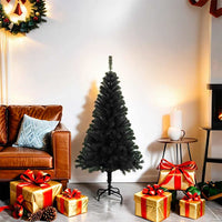 Schwarzer Premium-Tannenbaum – Stylisches Weihnachts-Highlight für moderne Wohnzimmer & luxuriöse Festtage 🎁🌲 120cm